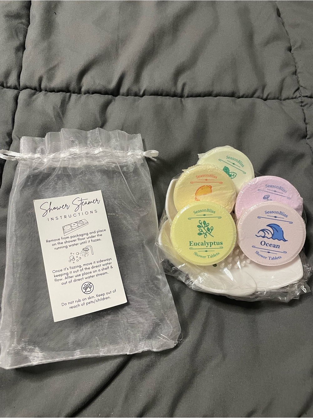 SeasonBliss aromatherapy shower tablets shower steamers
